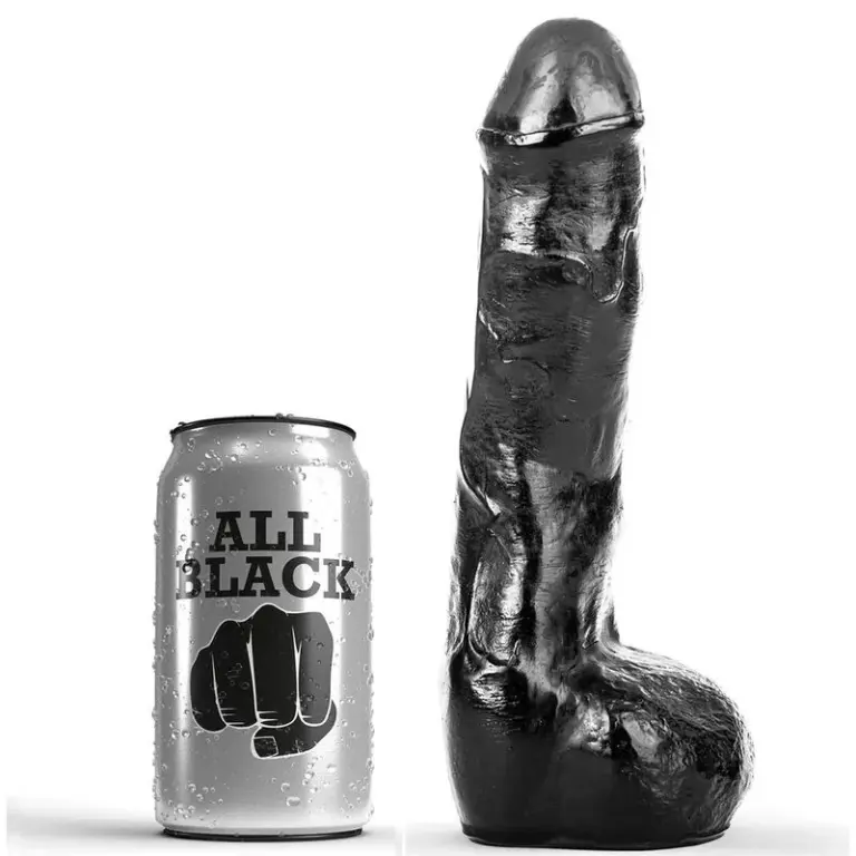 ALL BLACK - Pene Realístico Anal 20 cm para Placer Sin Límites