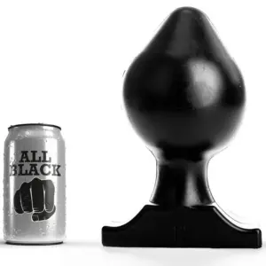 ALL BLACK - Buttplug de 22,5 cm para Placer Anal Seguro