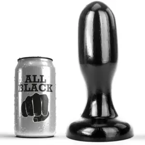 ALL BLACK - Plug anal 19,5 cm para un placer inigualable