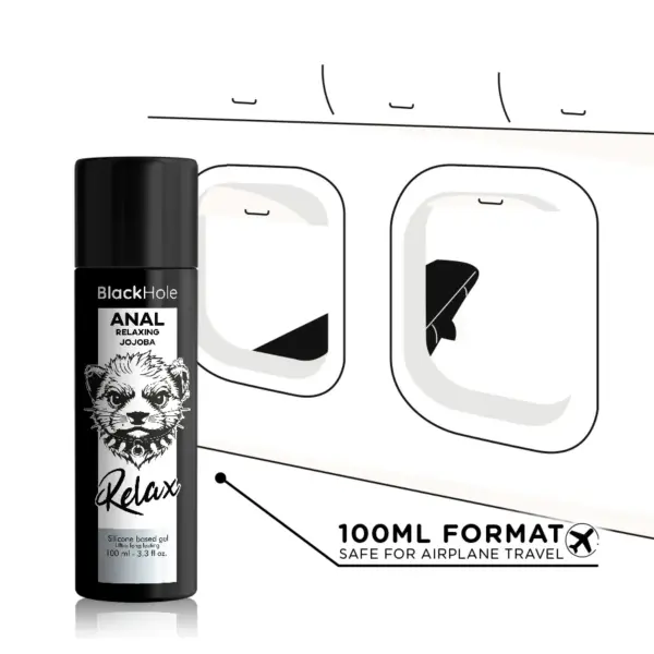 BLACK HOLE - Anal Relaxing con Jojoba Base Silicona 100 ML - Imagen 5