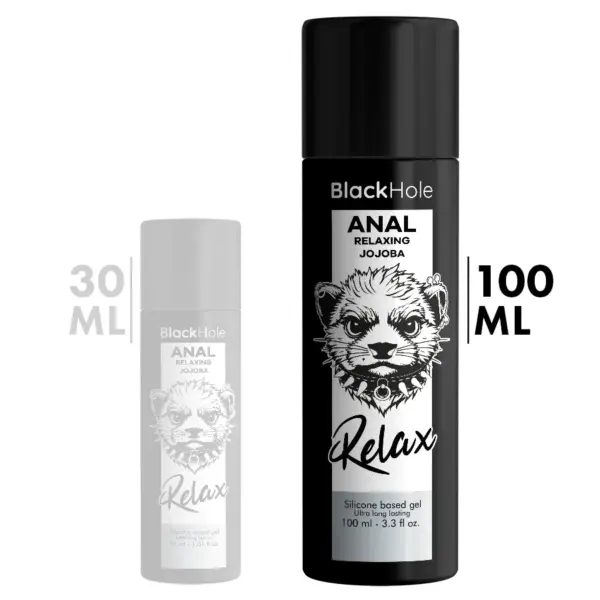 BLACK HOLE - Anal Relaxing con Jojoba Base Silicona 100 ML - Imagen 7
