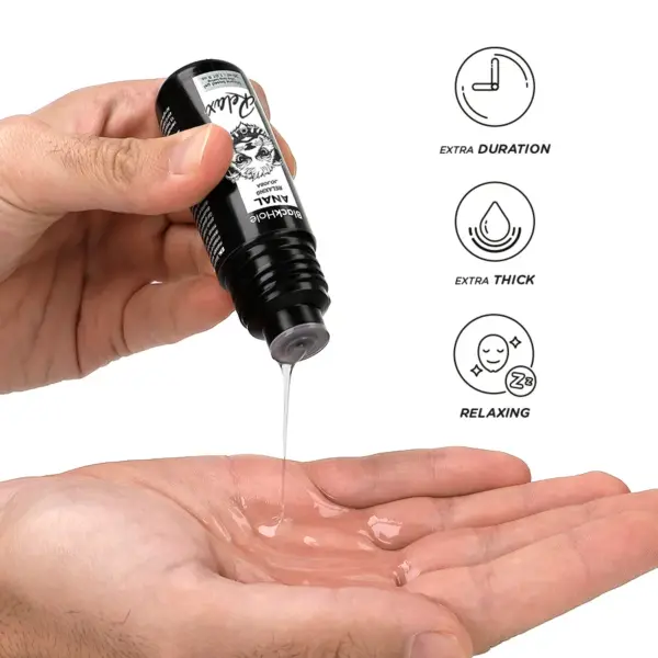 BLACK HOLE - Anal Relaxing con Jojoba Base Silicona 30 ml - Imagen 2