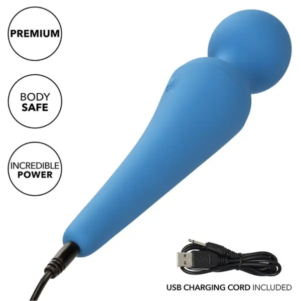 CALEXOTICS - Couture Kit Vibrador Wand 10 Vibraciones Azul para Placer Superior - Imagen 10