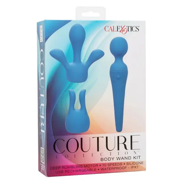 CALEXOTICS - Couture Kit Vibrador Wand 10 Vibraciones Azul para Placer Superior - Imagen 11