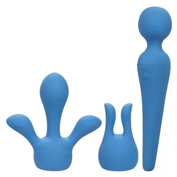 CALEXOTICS - Couture Kit Vibrador Wand 10 Vibraciones Azul para Placer Superior - Imagen 2