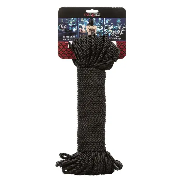 CalExotics - Cuerda BDSM negra 50 m para juegos creativos - Imagen 2