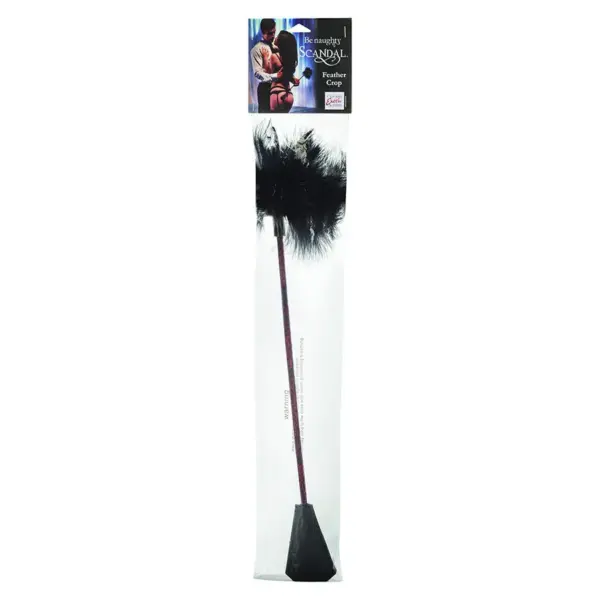 CalExotics - Fusta de Plumas Negras Scandal para BDSM - Imagen 2