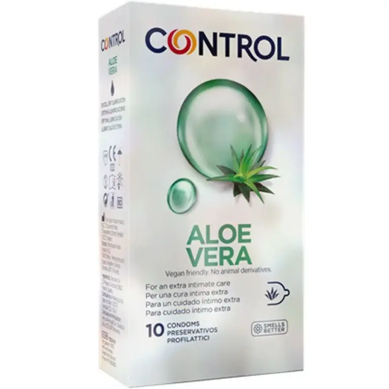 CONTROL - Preservativos con Aloe Vera 10 Unidades para una Relación Segura y Natural
