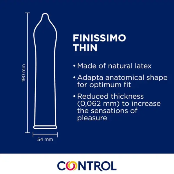CONTROL - Preservativos Finissimo Senso 144 Unidades - Imagen 2