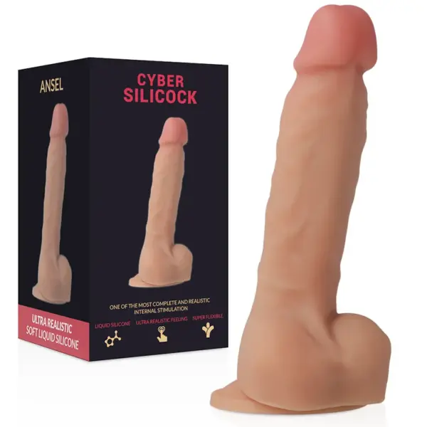 CYBER SILICOCK - Arnés de Silicona Líquida Ansel 15.5 cm -O- 2.9 cm - Imagen 7