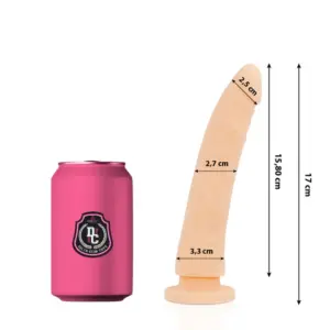 DELTA CLUB - Dildo Realista Natural Silicona Médica 17 cm -O- 3 cm