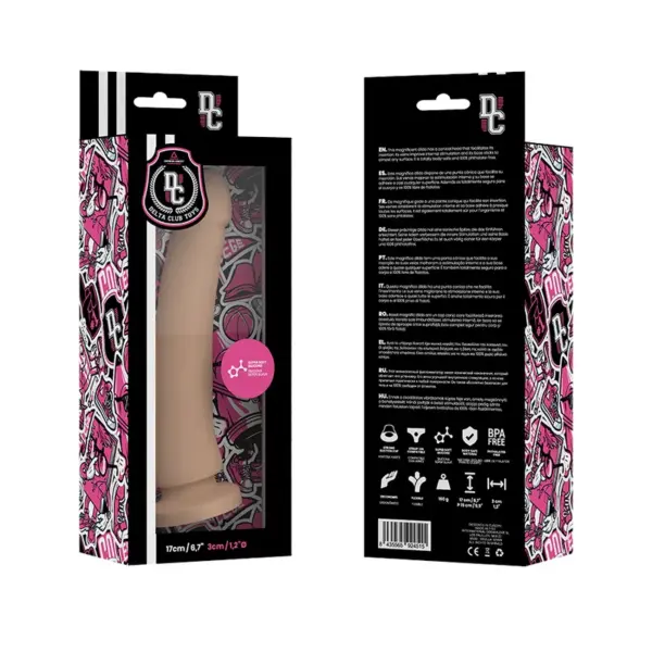 DELTA CLUB - Dildo Realista Natural Silicona Médica 17 cm -O- 3 cm - Imagen 4