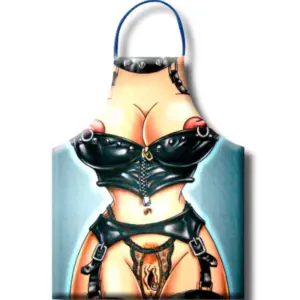 Diablo Picante - Delantal Sado Mujer para Fiestas Divertidas