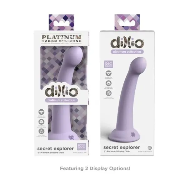Dillio - Secret Explorer 15,24 cm Violeta - Placer Erótico Premium - Imagen 4
