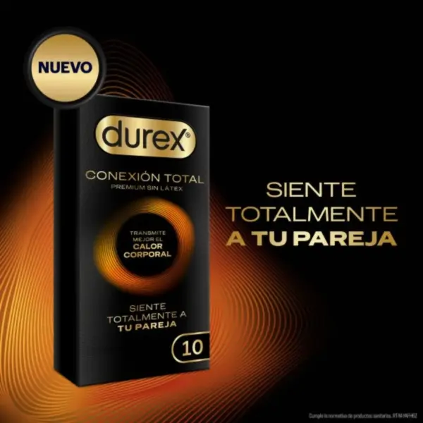 DUREX - Conexión Total Ultra Fino Plus Sin Látex 10 Unidades - Imagen 2