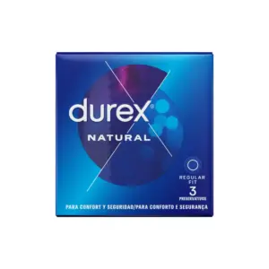 Durex - Natural Classic 3 Unidades: Preservativos Cómodos y Seguros