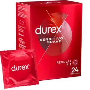 DUREX - Sensitivo Suave 24 Unidades, Preservativos Finos y Seguro