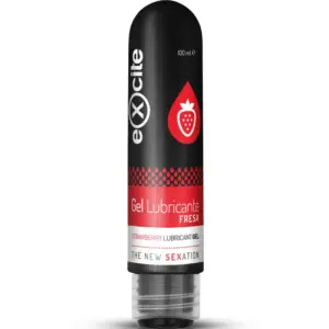 EXCITE - Gel Lubricante Fresa 100 ML para Placer Intenso