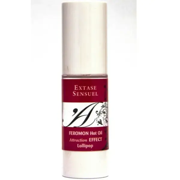 Extase Sensual - Aceite de masaje efecto calor con feromonas Piruleta 30 ml - Imagen 3