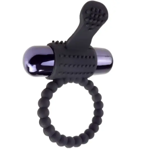 FANTASY C-RINGZ - Anillo vibrador de silicona negro para un placer duradero