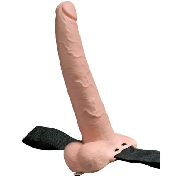 Fetish Fantasy Series - Arnés Ajustable Pene Realístico con Testículos Recargable y Vibrador 23 cm