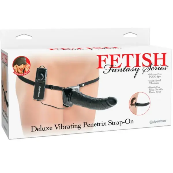 Fetish Fantasy Series - Deluxe Arnés Vibrador Penetrix Negro para Placer Sin Límites - Imagen 2