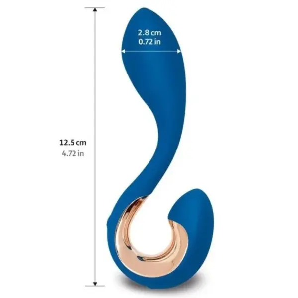 G-VIBE - GPOP 2 Vibrador Punto G y P Azul Índigo - Imagen 3