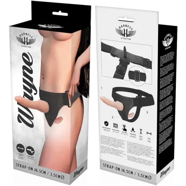 Harness Attraction - Wayne Doble Penetración 16.5 cm -O- 3.5 cm - Imagen 6