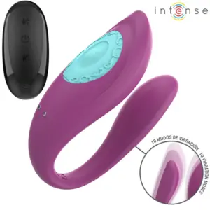 INTENSE - Vibrador U morado con control remoto para una experiencia única de placer