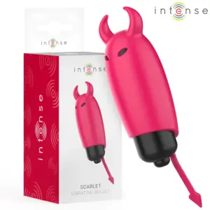 INTENSE - Bala Vibradora Demonio Rojo 9.3 x 2.4 cm para Placer Infinito