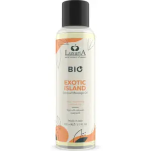Luxuria BIO Aceite Masaje Exotic Island - 100 ML para Sensaciones Únicas