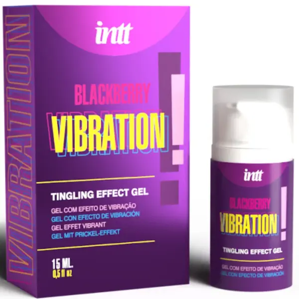 INTT RELEASES - Gel Vibrador Líquido Sabor Mora 15 ML - Imagen 3