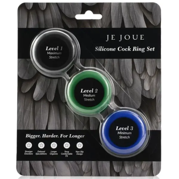 Je Joue - Set de anillos pene de silicona para sensaciones únicas - Imagen 2