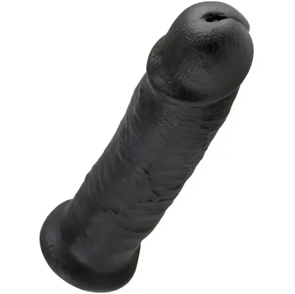 KING COCK - Dildo Realista Negro 25 cm para Placer Infinito - Imagen 4