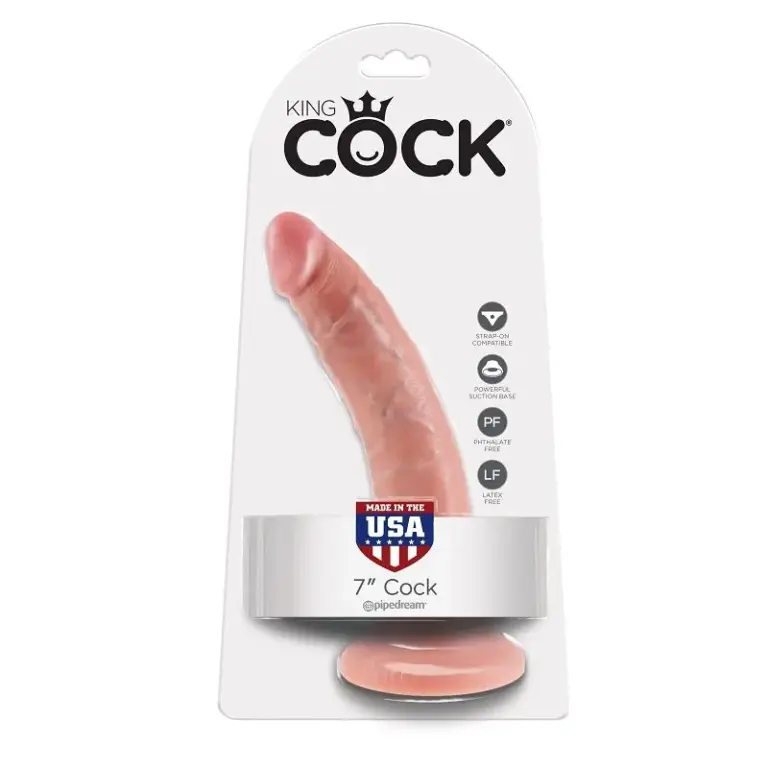 KING COCK - Dildo Realista Natural de 17.8 cm