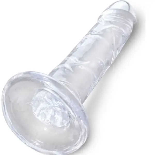 KING COCK - Clear Pene Realístico 15.5 cm Transparente para Placer Sin Límites - Imagen 2
