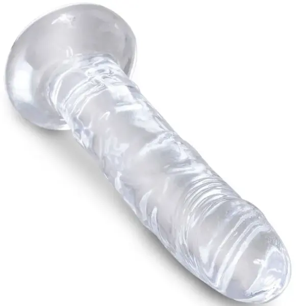 KING COCK - Clear Pene Realístico 15.5 cm Transparente para Placer Sin Límites - Imagen 3