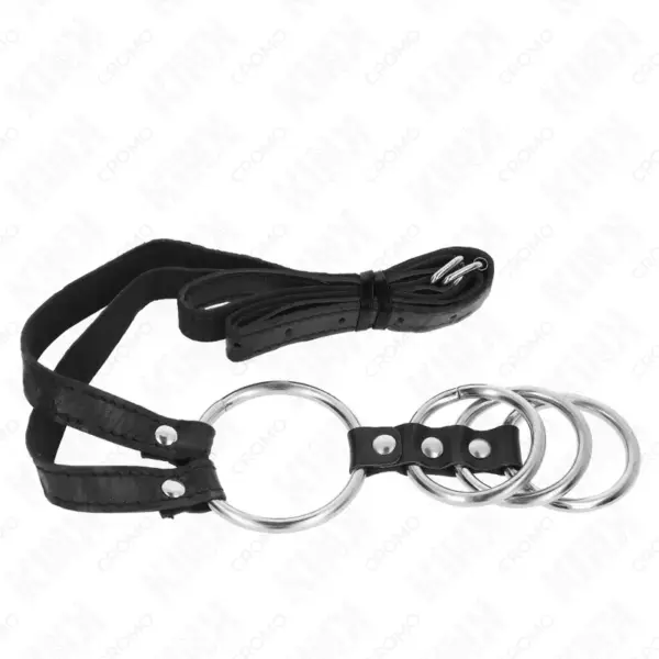 KINK - Anillos Pene Metal Conectados para Control y Placer - Imagen 4