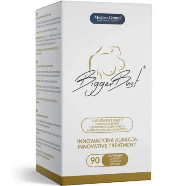 MEDICA GROUP - Bigger Bust Reafirmación del Pecho 90 Cápsulas - Imagen 2