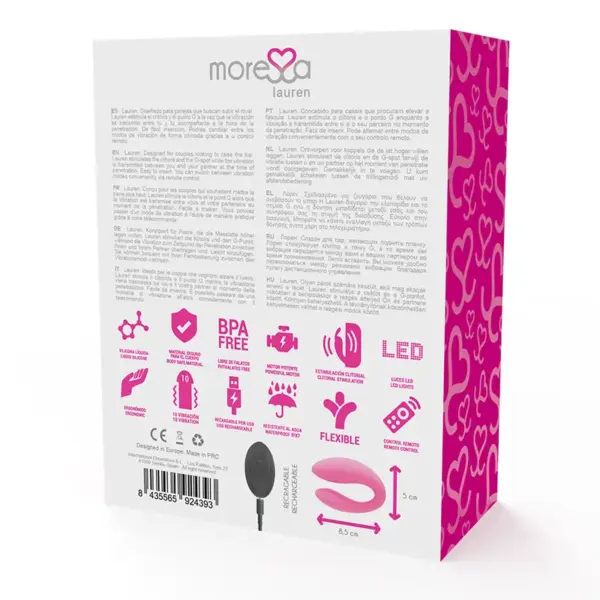 MORESSA - Lauren Control Remoto Estimulador para Parejas - Imagen 10