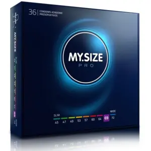 MY.SIZE - Pro Preservativos 69 mm 36 Unidades: Placer y Seguridad Personalizados