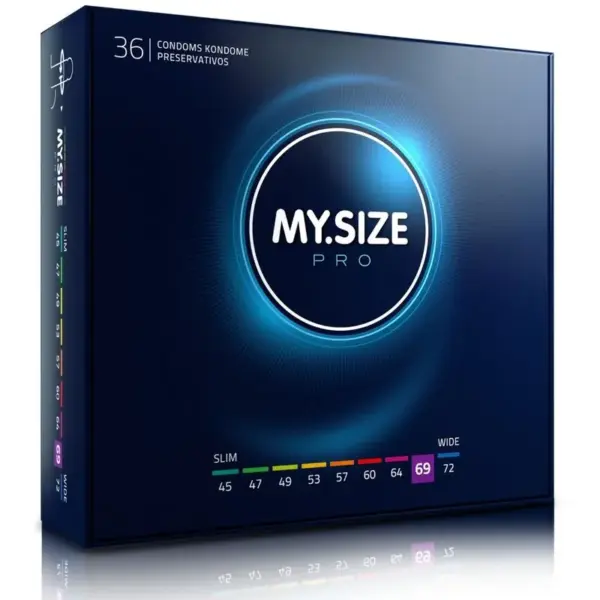 MY.SIZE - Pro Preservativos 69 mm 36 Unidades: Placer y Seguridad Personalizados