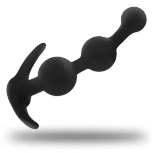 OHMAMA - Plug Anal de Silicona Curvado 13 cm para Placer Intenso