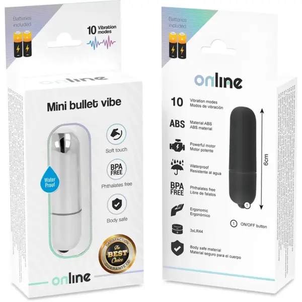 ONLINE - Mini Bala Vibradora Plateada: Placer Discreto y Potente - Imagen 4