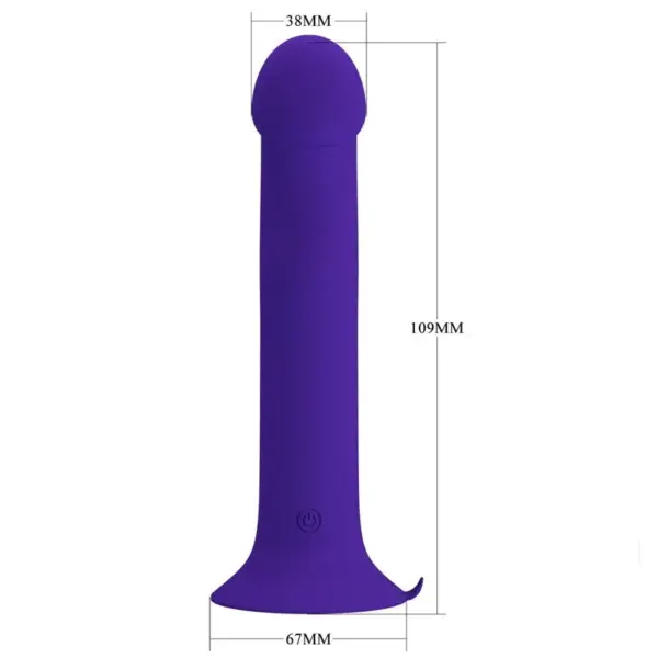 Pretty Love - Dildo Vibrador Recargable Violeta - Imagen 4