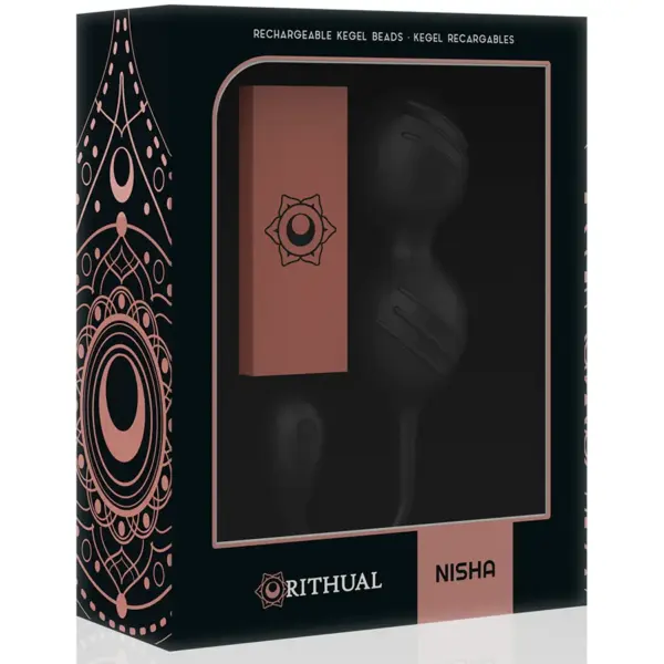 Ritual Nisha - Bolas Kegel Recargables Vibradoras Negras - Imagen 9