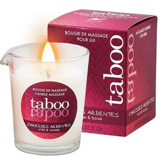 RUF - Taboo Vela de Masaje para Él Careses Ardientes Aroma Helecho