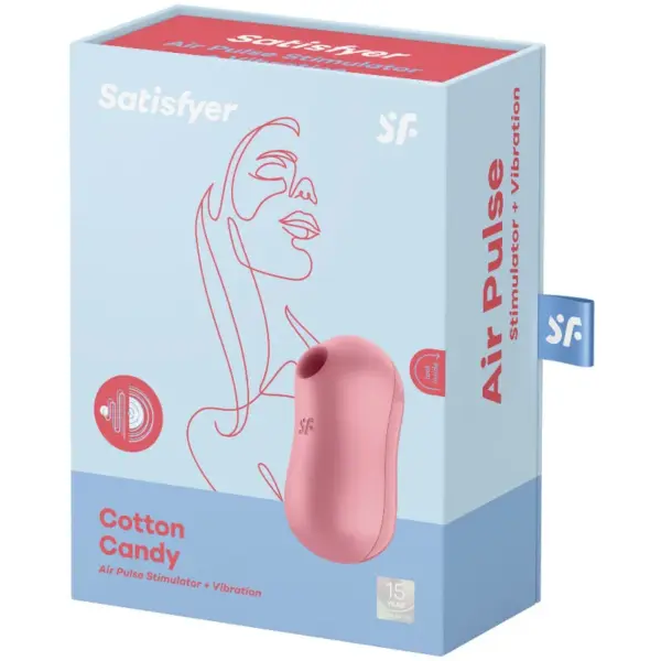 Satisfyer - Estimulador y Vibrador Rosa Cotton Candy para Placer Intenso - Imagen 3