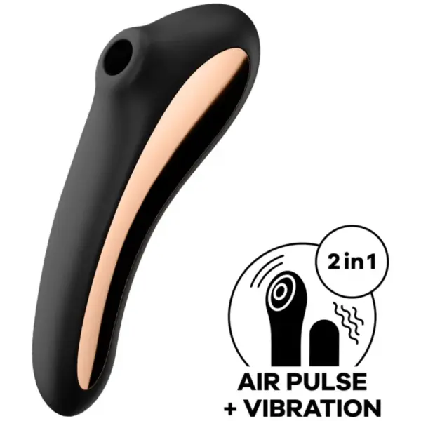 Satisfyer - Dual Kiss Estimulador Clítoris Negro - Imagen 2