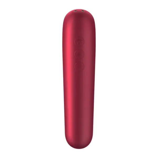 Satisfyer - Vibrador y Succionador Dual Love con Aire Pulsado Rojo - Imagen 3
